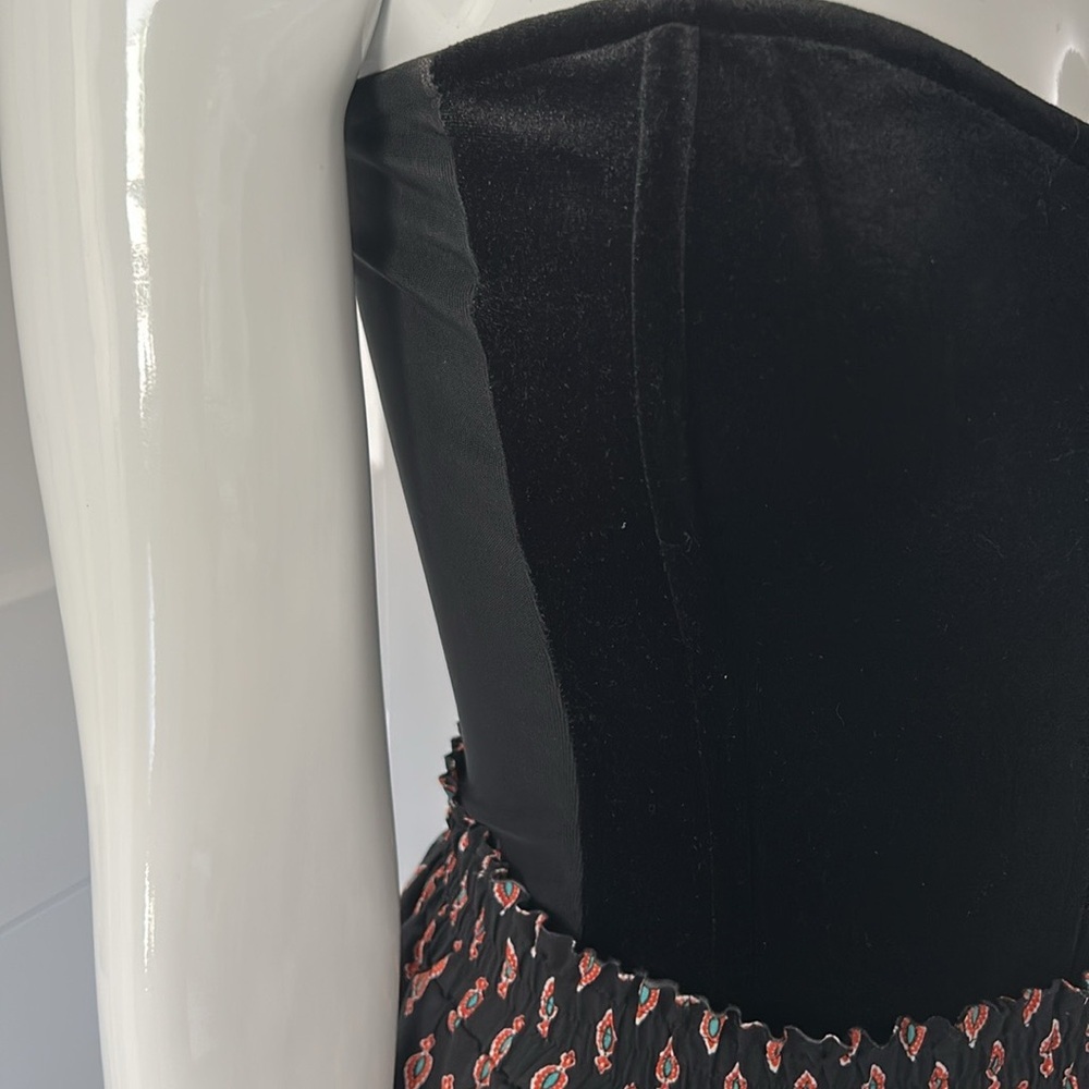 Leith Velvet Stretch Bustier - Picture 8 of 13